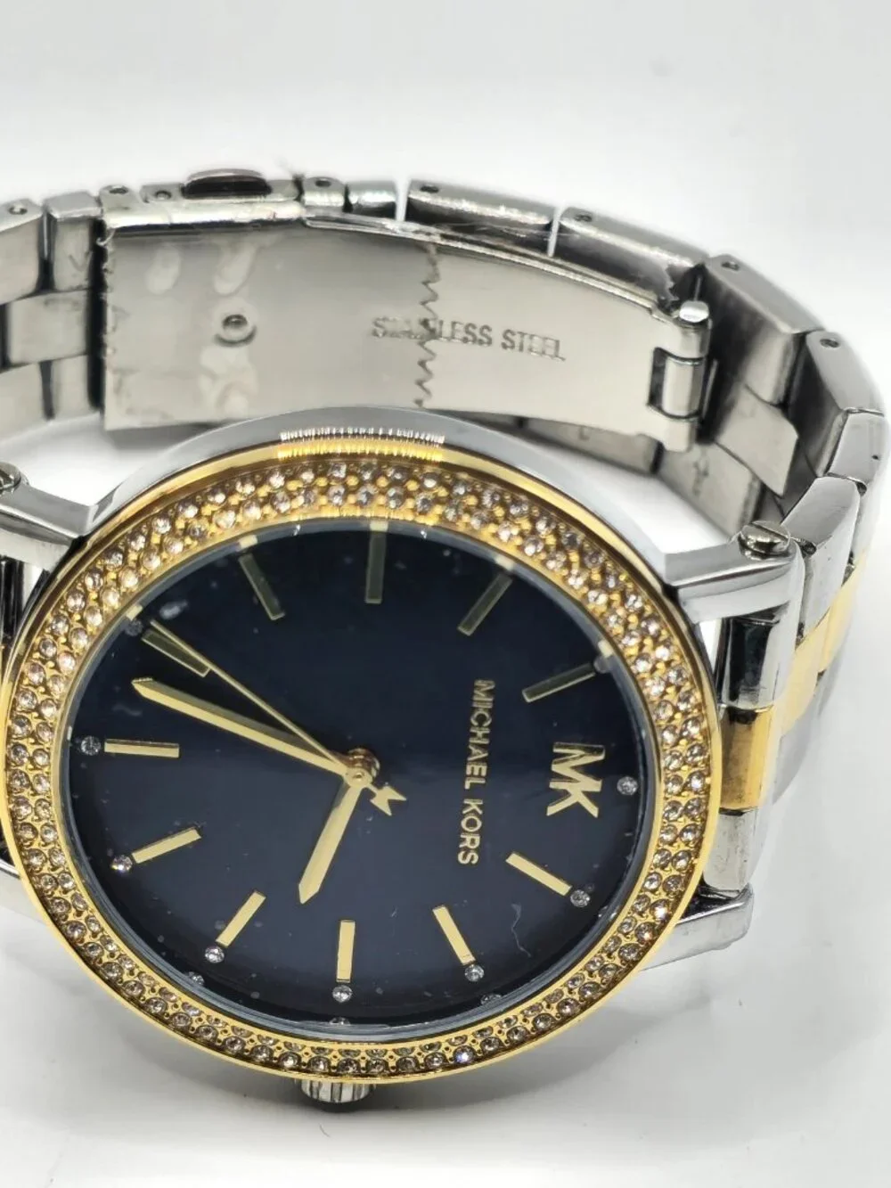 Michael Kors Lauryn Women's Two-Tone Pavé Watch